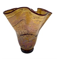 Placer Fluted Blown Glass Vase