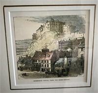 Edinburgh Castle from the Grass Market Print