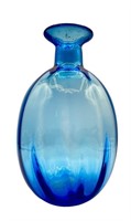 Blue Blown Glass Vase