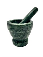 Green Marble Mortar & Pestle