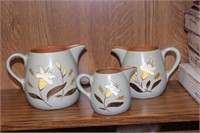 A Lot of 3 Stangal Pottery Pitchers