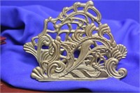 A Decorative Brass Napkin Holder
