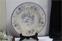 An Ironstone Blue and White Bowl