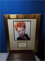 Lucille Ball framed photo and signed love Lucy