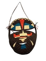 Woven Navajo Mask Wall Hanging