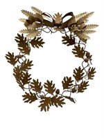 Metal Leaf Wreath