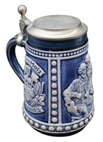 Ceramic Gerzit Gerz 95% Zinn Beer Stein