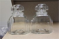 Deco or Deco Style Glass Jars