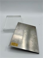 Rectangular Acrylic Glass & Chrome Box