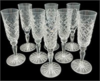 8pc Tipperary Like Crystal Flute Glass