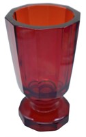 Antique Ruby Red Glass Goblet
