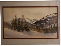 Signed Glacier National Park, Montana Watercolor+