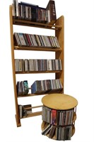 Shelf & Spinning Storage w/CDs
