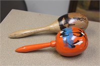 Lot of 2 Maracas