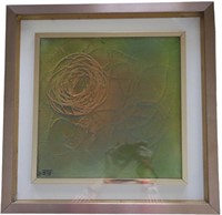 Framed Signed Impasto Style Painting