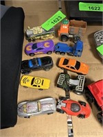 LOT OF 10 MIXED DIECAST HOT WHEELS SIMILAR CARS