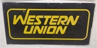 (H) Western Union Metal Sign 48x24 inch