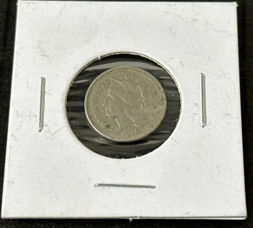 (A) 1865 3 Cent Nickel