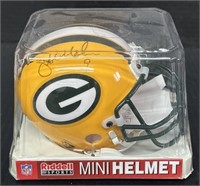 (S) Jim McMahon Signed Packers Mini Helmet