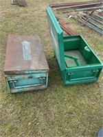 875) 2 Greenlee saw boxes