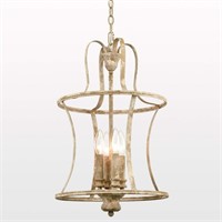 TEENYO Farmhouse 4-Light Chandelier NEW