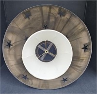 (AR) Large Metal Lamp Shade With Punched Stars