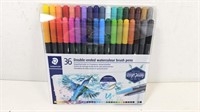 NEW Staedtler 36 Double-Ended Water Color Brushpen