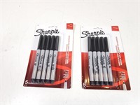 NEW Sharpie Black Permanent Markers Packs (x2)