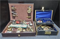 (I) Men's Jewelry Boxes Contents Include Watches,