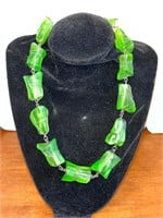 Green Lucite Necklace