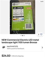 Commercial Electric LED metal landscape light