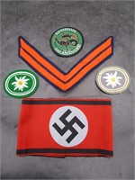 German Armlet, French Army Patch, Others