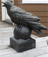 Concrete Raven 14.5" Tall