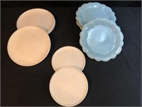Pioneer Woman Teal Plates & White Plates