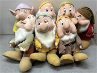 Life Size Plush Seven Dwarfs Store Displays Disney