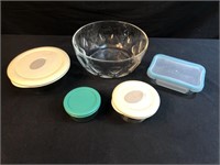 Pyrex Bowls With Lids & Pyrex Mixing Bowl