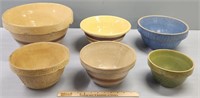 Country Kitchen Pottery Mixing Bowls