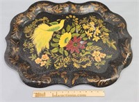 Toleware Tray Painted Tin Butler