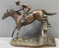 Delaware Park Horse Racing Jockey Sculpture