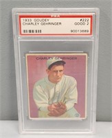 1933 Goudey Charlie Gehringer PSA 2 Baseball Card