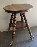 Beautiful Claw Foot Side Table