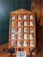 Thimble Collection & display Case