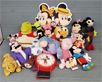 Assortment of Disney Stuffed Animals & Toys