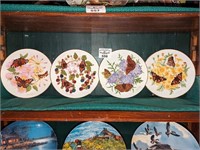 "Painted Lady" & Asst'd Butterfly collect. plates