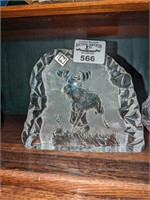 Zabkowice Moose etched Paperweight