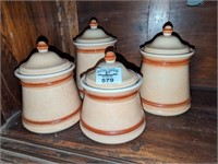 Canada 601/12 pottery covered cannister set
