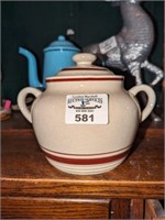 Scandia Stoneware jar and lid