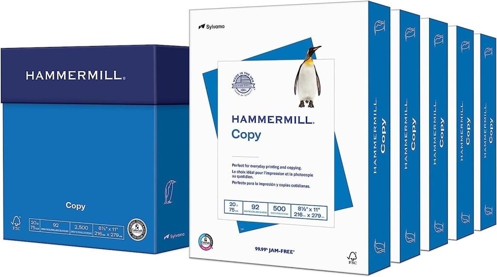 Hammermill Printer Paper, 20 lb Copy Paper