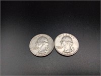 1963, 1964 Silver Quarters