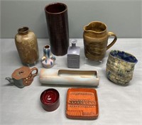 Stoneware Studio Art Pottery Lot Collection